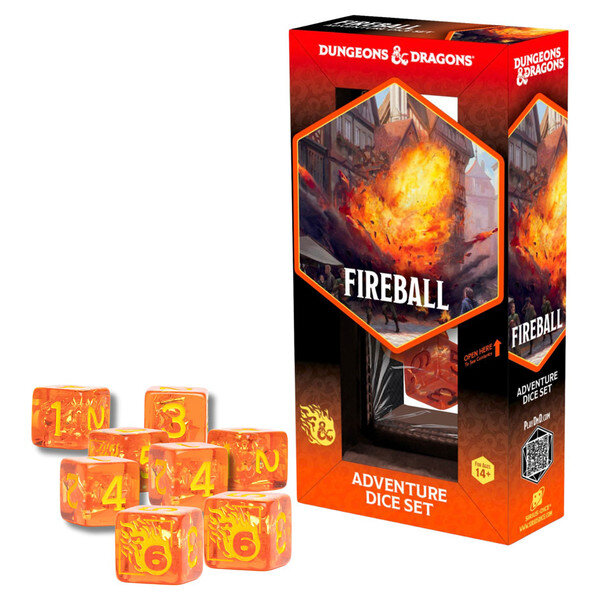 D&D Adventure Dice: Fireball (8)