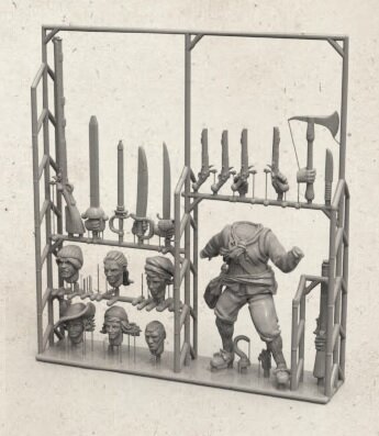 Port Royal: Customizable Female Character Sprue