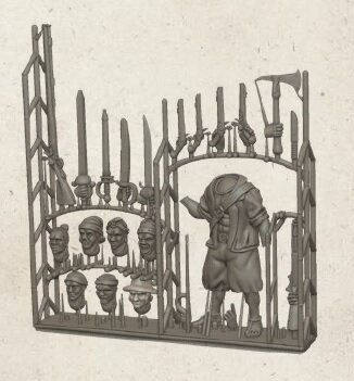 Port Royal: Customizable Maroon Character Sprue