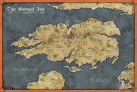 Exalted: Map of The Blessed Isle Cloth Orange (EN)