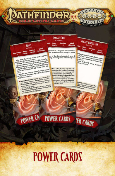 Savage Worlds: Pathfinder - Power Cards (EN)