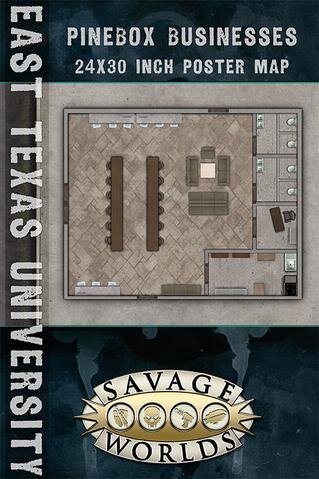 Savage Worlds: East Texas University - Combat Maps Pinebox TX Businesses & Library (EN)