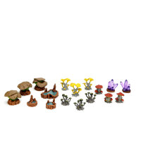 WarLock Tiles: Caverns Accessory Mushrooms & Pools