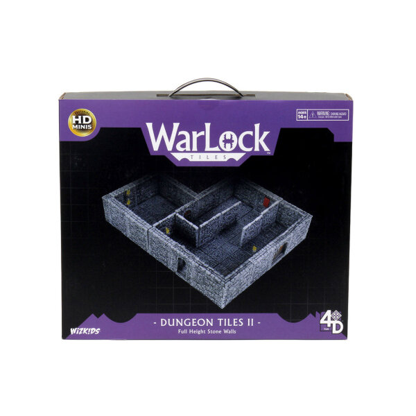 WarLock Tiles: Dungeon Tiles II Full Height Stone Walls