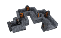 WarLock Tiles: Expansion Pack 1 in Dungeon Straight Walls