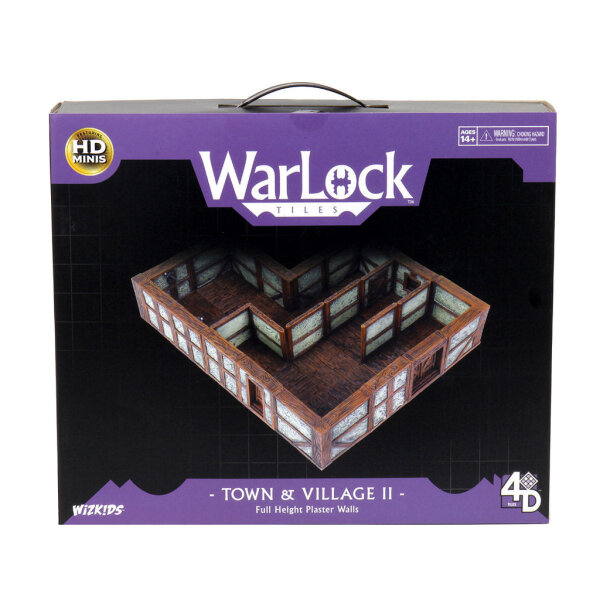 WarLock Tiles: Town & Village II Full Height Plaster Walls