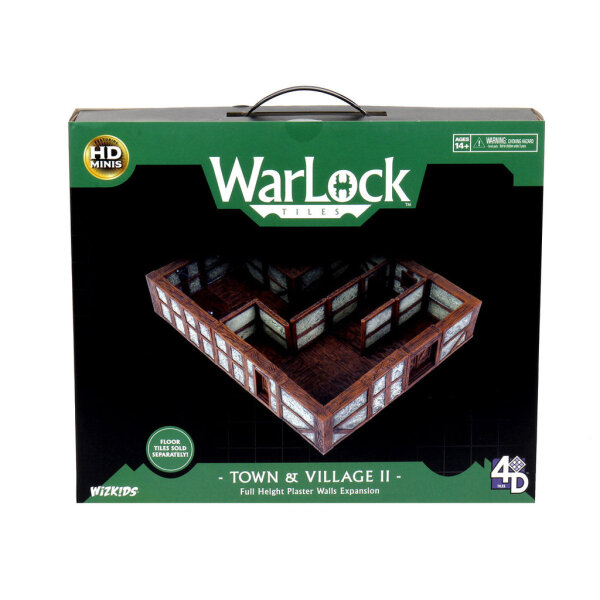WarLock Tiles: Town & Village II Full Height Plaster Walls Expansion