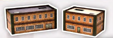 Metropolis Cityscape: Small & Medium Rectangle Concrete Building