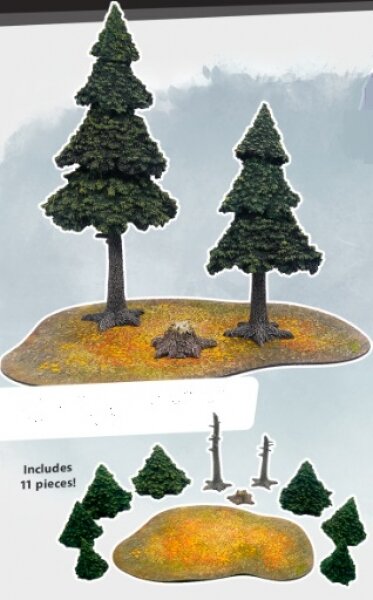 Monster Scenery: Evergreen Pine Forest