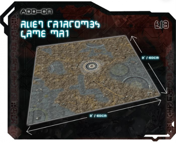 Alien Catacombs Gaming Mat (60cm x 60cm)