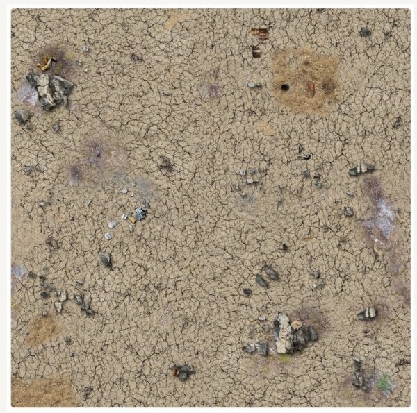 Desert Wasteland Gaming Mat (90cm x 90cm)