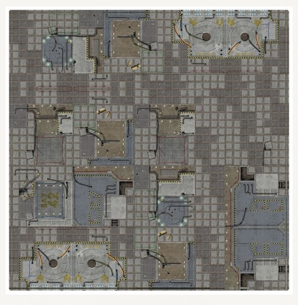 Frontier Sci-fi Gaming Mat (90cm x 90cm)