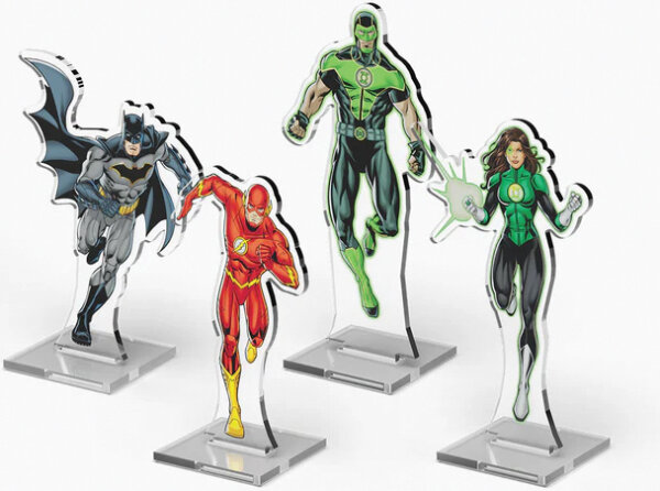 DC Deck Building Game: 2D Acrylic Standees Pack 1