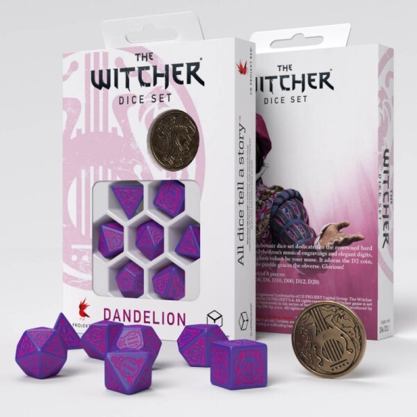 The Witcher Dice Set: Dandelion - The Hearts conqueror