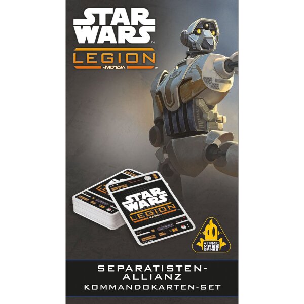 Star Wars Legion: Separatisten-Allianz Kommandokarten-Set (DE)