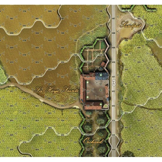 Close Quarter Battles: Waterloo - Premium Canvas Maps