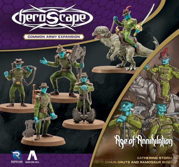 HeroScape: Chain Gruts and Ramosaur Rider Army Expansion (EN)
