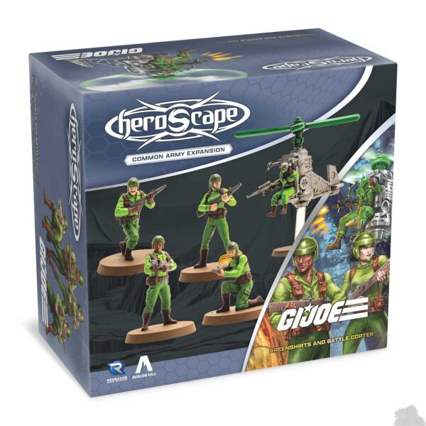 HeroScape: G.I. JOE - Greenshirts and Battle Copter Army Expansion (EN)