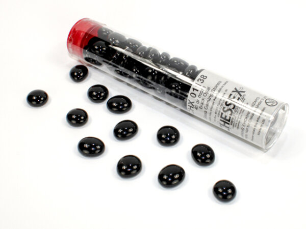 Chessex Black Opal Gaming Stones (40+ stones per tube)