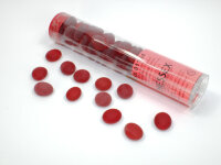 Chessex Crystal Red Frosted Gaming Stones (25+)