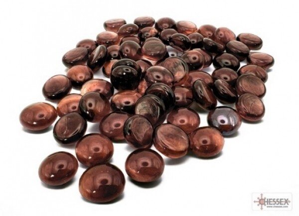 Chessex Gaming Stones Translucent Amethyst (40+) 12-14mm