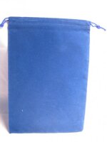 Chessex Velour Dice Bags Large Blue 5x7 Inch