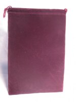 Chessex Velour Dice Bags Large Burgundy 5x7 Inch