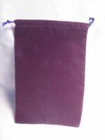 Chessex Velour Dice Bags Large Purple 5x7 Inch