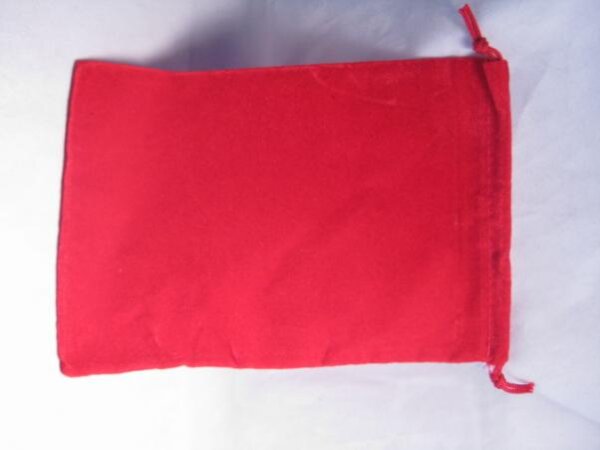 Chessex Velour Dice Bags Large Red 5x7 Inch
