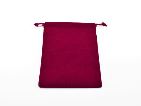 Chessex Velour Dice Bags Small Burgundy 4x6 Inch
