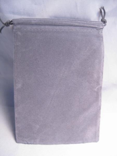 Chessex Velour Dice Bags Small Grey 4x6 Inch