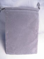 Chessex Velour Dice Bags Small Grey 4x6 Inch