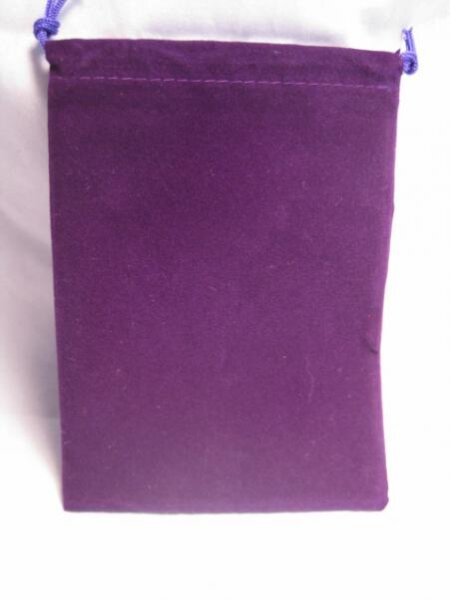 Chessex Velour Dice Bags Small Purple 4x6 Inch