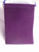 Chessex Velour Dice Bags Small Purple 4x6 Inch