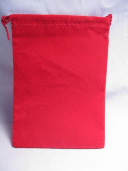 Chessex Velour Dice Bags Small Red 4x6 Inch