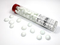 Chessex White Opal Gaming Stones (40+ stones per tube)