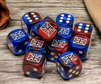 Chessex 16mm WWII Dice United Kingdom Gemini...