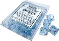 Chessex Borealis Icicle/light blue Luminary Set of Ten d10s