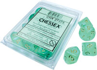 Chessex Borealis Light Green/gold Luminary Set of Ten d10s