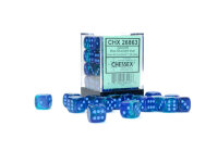 Chessex Gemini 12mm d6 Blue-Blue/light blue Luminary Dice...