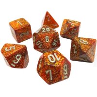 Chessex Glitter Mini-Polyhedral Gold/silver 7-Die Set
