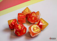 Chessex Lab Dice 6 Gemini Polyhedral Orange-Red/yellow...