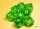 Chessex Lab Dice 7 Translucent Polyhedral Rad Green/white 7-Die Set (with bonus die)