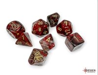 Chessex Lab Dice 8 Borealis Cosmos/gold Polyhedral 7-Die...