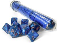 Chessex Lab Dice 9 Borealis Midnight/Copper Polyhedral...