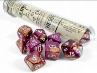 Chessex Lab Dice 9 Gemini Copper-Purple/White Polyhedral...