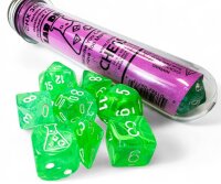 Chessex Lab Dice 9 Nebula Gelatinous/White Polyhedral Set...