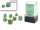 Chessex Marble Mini-Polyhedral Green/Dark Green 7-Die Set