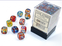 Chessex Nebula 12mm d6 Primary/blue Luminary Dice Block...