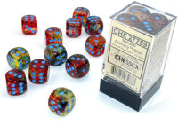 Chessex Nebula 16mm d6 Primary/blue Luminary Dice Block...